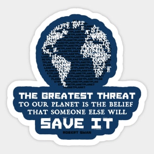 Protect Our Planet [black] Sticker